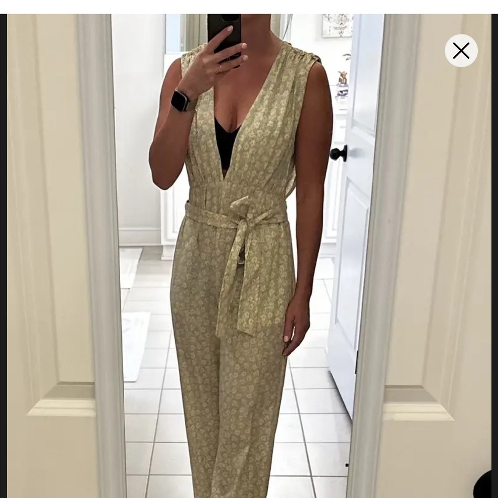 Derek Lam 10 Leaf Plunge Jumpsuit